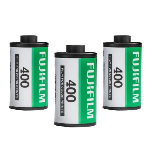 Fujifilm 400 Color Negative Film (35mm Roll Film, 36 Exposures) 3-Pack Carousel 1