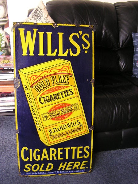 Enamel Tabacco advertising sign Carousel 2