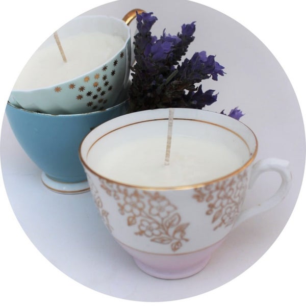 Make your own soy candle in a tea cup kit Carousel 1