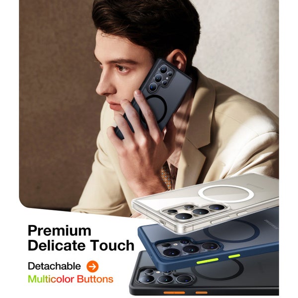 Torras Galaxy S25 Ultra 5G Guardian Magnetic Case - Black MagSafe Compatible - Carousel 6