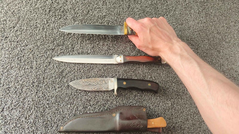 4x Medium Antique/Ceremonial Hunting Knives Carousel 5