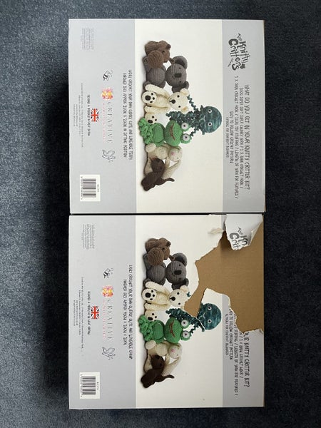 2 x brand new Knitty Critters crochet kit - teddy and chimp Carousel 4