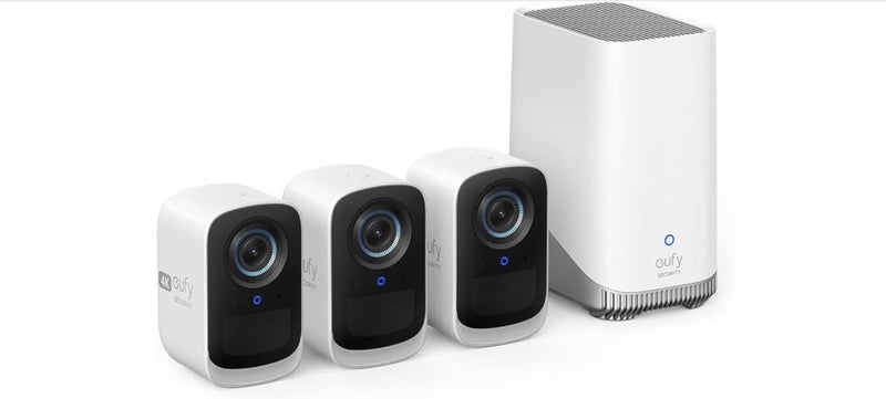 Eufy 3C 4K/UHD Wire-Free Spotlight 3 x Camera System, No Monthly Fee Carousel 6