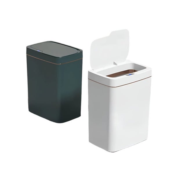 15/18L Smart Sensor Trash Can Waterproof Intelligent Touchless Quiet Auto Motion Carousel 9
