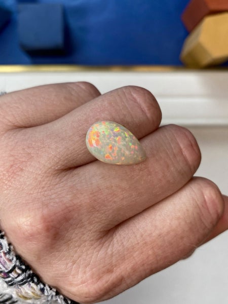 $1RES ~ $2780 Retail * 7.55ct Honeycomb Opal Showcase Gemstone Carousel 9