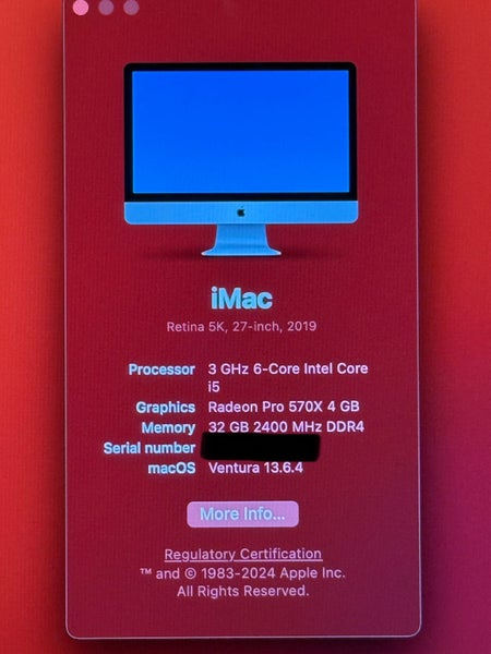 Apple iMac 27” 2019 i5 32Gb 1Tb SSD with keyboard and mouse Carousel 4