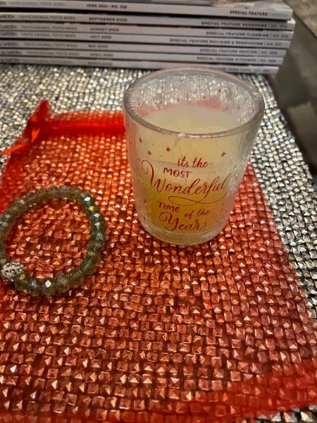 Noel Christmas candle and green crystal bracelet new Carousel 2