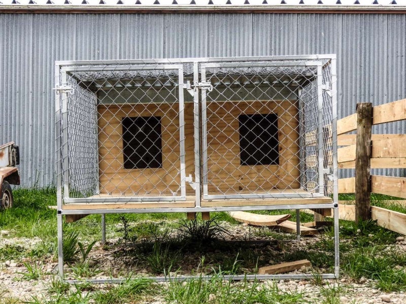 Double dog kennels and runs Carousel 1