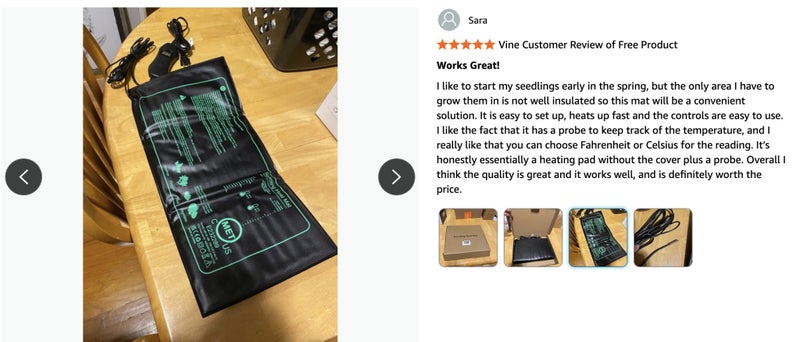 Seedling Heat Mat 52.5*25cm with timer *Clearance Sale Carousel 11