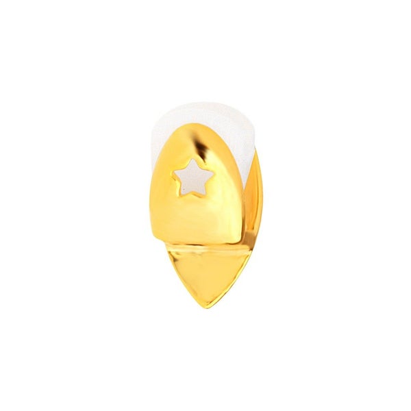 Single 14x7mm Grill - Canine Fang Tooth - gold Carousel 2