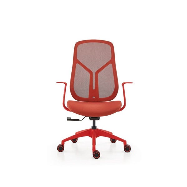 Mobel Yara Mesh Back Office Chair - Red or Light Blue Carousel 3