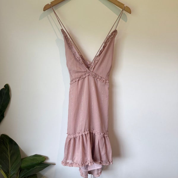 Showpo 'Out Of The Stars' Ruffle Mini Dress - Size 12 Carousel 1