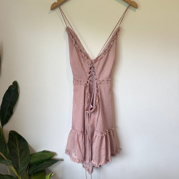 Showpo 'Out Of The Stars' Ruffle Mini Dress - Size 12 Carousel 2