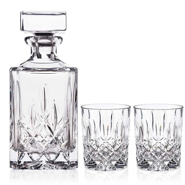 Nachtmann Noblesse Whisky Decanter & Tumbler Set 3pce Carousel 1