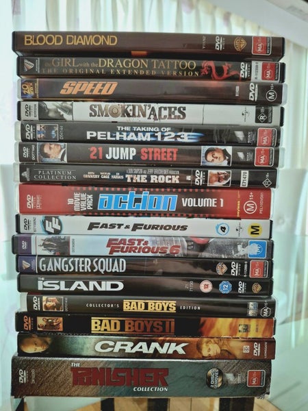 DVD Bulk Lot Action Movies Carousel 2