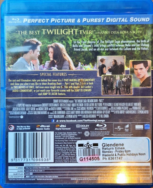 The Twilight Saga: Breaking Dawn - Part 2 (Blu-ray) Carousel 2