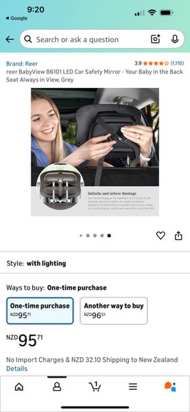 Reer Baby car mirror with light Carousel 4