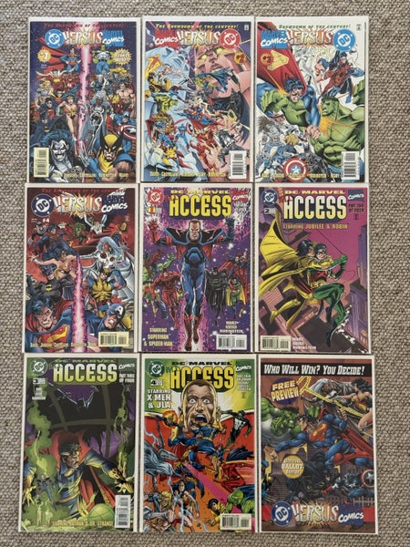DC versus Marvel Comics complete 9 issues Carousel 1