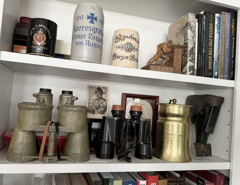 UNIQUE Naval "TRENCH ART" German NAVY Gunshell PRESENTED to New Zealand 1929 Carousel 12