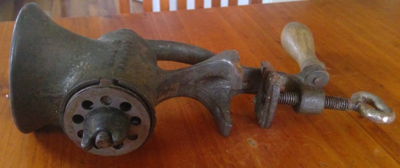 Antique meat mincer- made in England Carousel 1