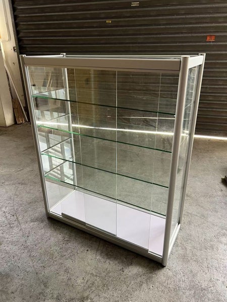 *brand new* 1.2 hGlass cabinet display --Grey Carousel 2