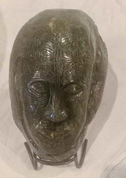 Greenstone Tribal Face Sculpture Carousel 1