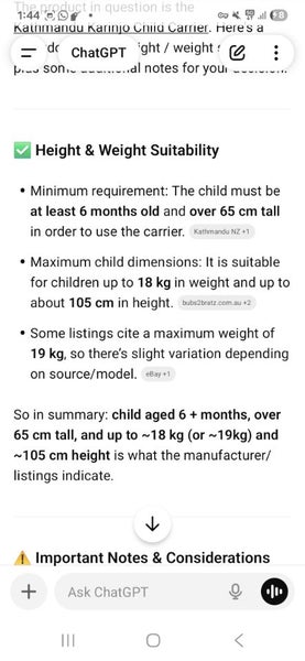 Kathmandu baby carrier Carousel 5
