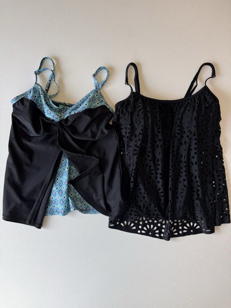 2 x Zest Resort Swim Tops/Tankini Size 12 Carousel 1