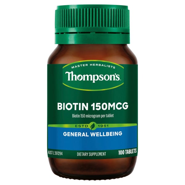 Thompson's Biotin 150mcg 100 Tablets Carousel 4