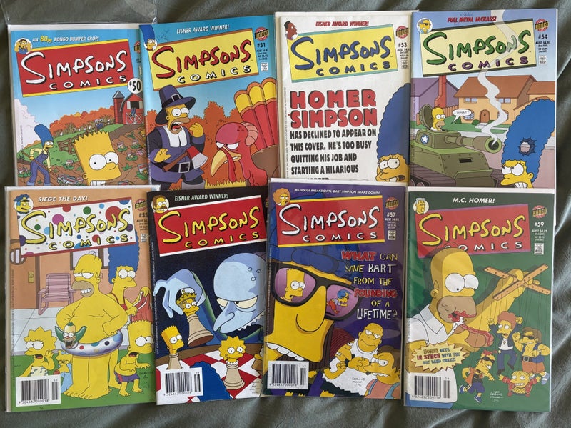 Simpsons Comics (8 Comics Total) Carousel 1
