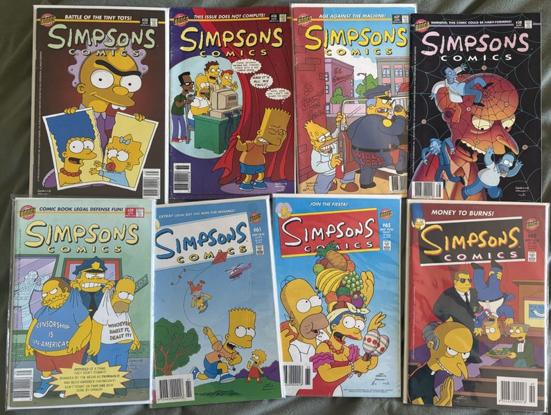 Simpsons Comics (8 Comics Total) Carousel 1