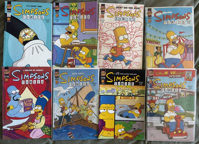 Simpsons Comics (8 Comics Total) Carousel 1