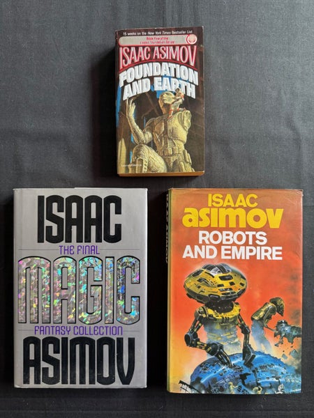 A TRIO OF ISAAC ASIMOV BOOKS FROM THE MASTER OF SCIENCE FICTION Carousel 1