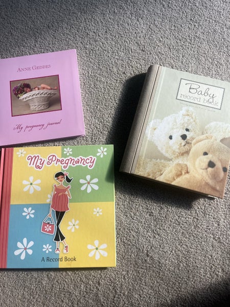 Pregnancy journals and record books x 3 Carousel 1