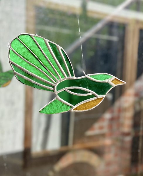 Stained glass Fantail ornament Carousel 2