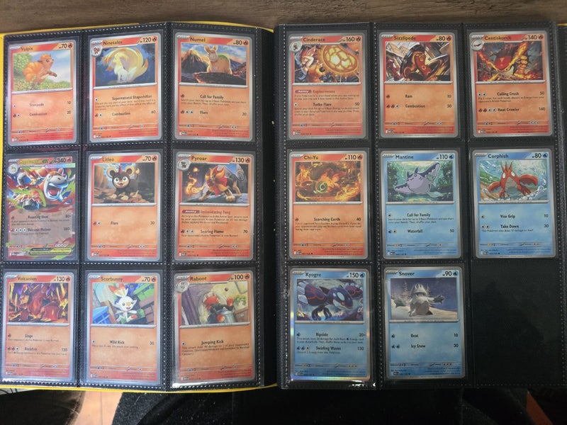 Pokemon Mega Evolutions Base set 58% complete + folder 152/264 cards $1 res! Carousel 2