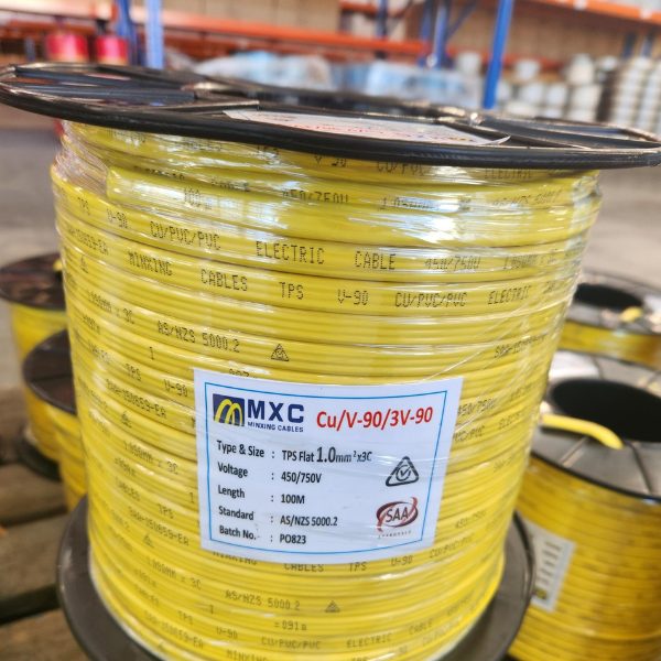 TPS Cable1.0mm 2 Way 3C 100m Yellow (price per meter) Carousel 1