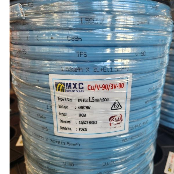 TPS Cable1.5mm 3C+E 100m Blue (price per meter) Carousel 1