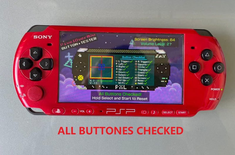 Special Edition PSP3000 Black Red PSP in 6.60 PRO-C 32G Memory Cable and Pouch Carousel 11