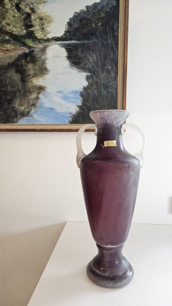Murano Glass Vase - Scavo Amphora by Seguso Carousel 2
