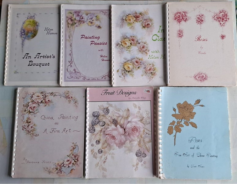 Porcelain painting books with patterns/photos - a beautiful vintage collection Carousel 1