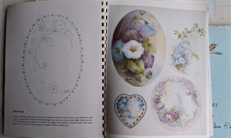 Porcelain painting books with patterns/photos - a beautiful vintage collection Carousel 2