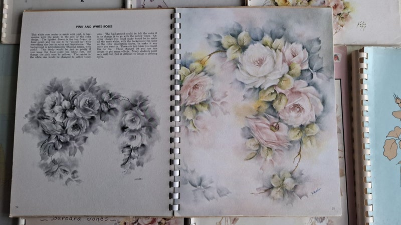 Porcelain painting books with patterns/photos - a beautiful vintage collection Carousel 9
