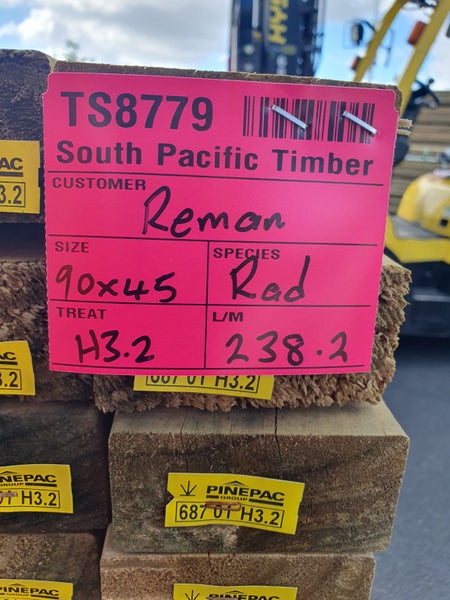 PINE FRAMING - REMAN - 90 x 45mm H3.2 MG - 238.2m - TS877964253034499969112