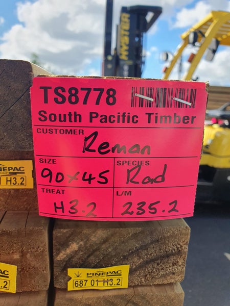 PINE FRAMING - REMAN - 90 x 45mm H3.2 MG - 235.2m - TS877864217384806658112
