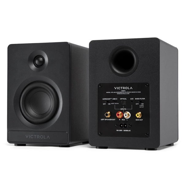 Victrola Tempo Bookshelf Speakers - Black Carousel 5