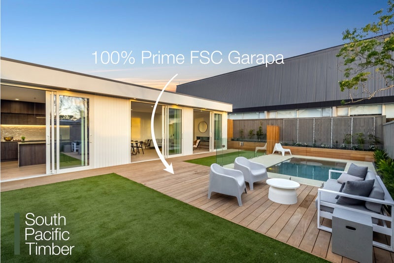 DECKING 140 X 32 GARAPA S4S FSC100% BUY NOW PER M !!!! $35.13 per m64287975260161110