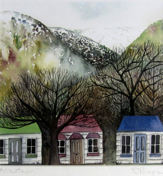 BRIDGET PAAPE "ARROWTOWN" DIGITAL PRINT FROM ORIGINAL WATERCOLOUR Carousel 1