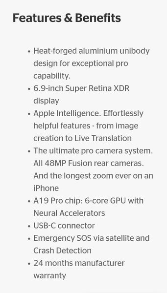 iPhone 17 Pro Max 256GB Deep Blue64142336627075113