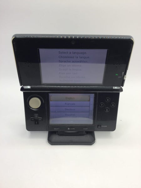 * Black Nintendo 3DS Console w/ Wall Charger & Stylus! * Carousel 5